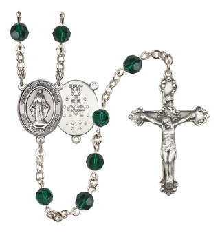 Sterling Silver 6mm Virgen Milagrosa Rosary