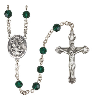 Sterling Silver 6mm San Ramon Nonato  Engraved Catholic Rosaries