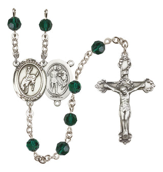 Sterling Silver 6mm Saint Sebastian / Rodeo Rosary