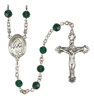 Sterling Silver 6mm Our Lady of Good Counsel  Engraved Catholic Rosaries