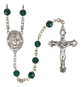 Sterling Silver 6mm Virgen de la Merced  Engraved Catholic Rosaries