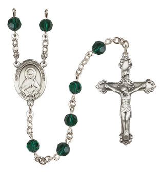 Sterling Silver 6mm Immaculate Heart of Mary  Engraved Catholic Rosaries
