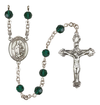 Sterling Silver 6mm Saint Clement  Engraved Catholic Rosaries