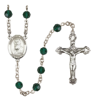 Sterling Silver 6mm St. Daniel Comboni Rosary | Engravable