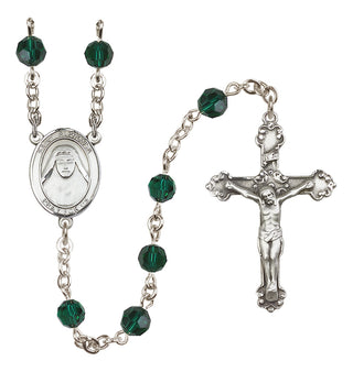 Sterling Silver 6mm Saint Alphonsa of India  Engraved Catholic Rosaries