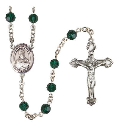 Sterling Silver 6mm St. Fabian Rosary | Engravable