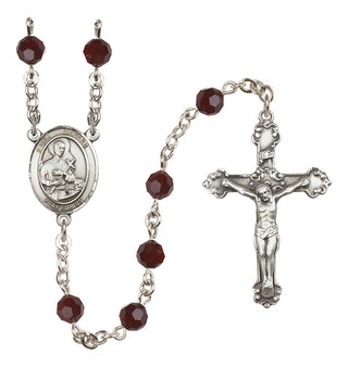 Sterling Silver 6mm Saint Gerard Majella  Engraved Catholic Rosaries