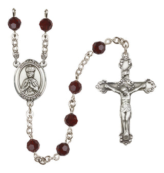 Sterling Silver 6mm Saint Henry II  Engraved Catholic Rosaries