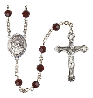 Sterling Silver 6mm San Jose  Engraved Catholic Rosaries