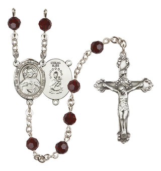 Sterling Silver 6mm Scapular  Engraved Catholic Rosaries
