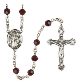 Sterling Silver 6mm Saint Casimir of Poland  Engraved Catholic Rosaries