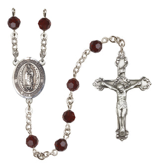 Sterling Silver 6mm Virgen de Guadalupe Rosary