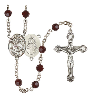 Sterling Silver 6mm Our Lady of Mount Carmel Rosary