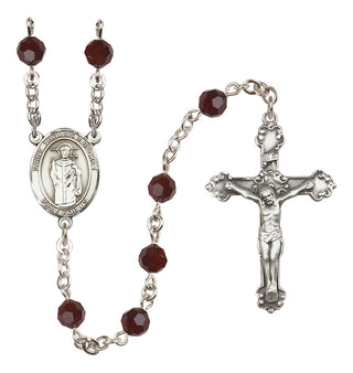 Sterling Silver 6mm Saint Thomas A Becket  Engraved Catholic Rosaries