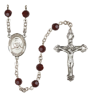 Sterling Silver 6mm Saint Josemaria Escriva  Engraved Catholic Rosaries
