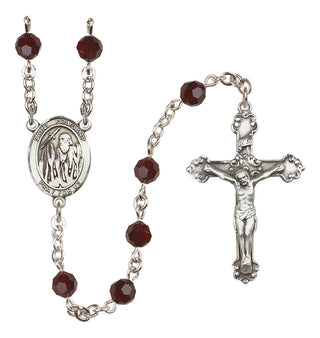 Sterling Silver 6mm Saint Polycarp of Smyrna  Engraved Catholic Rosaries