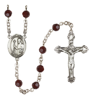 Sterling Silver 6mm Saint Regis  Engraved Catholic Rosaries