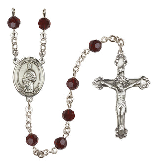 Sterling Silver 6mm Saint Eligius  Engraved Catholic Rosaries