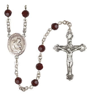 Sterling Silver 6mm Blessed Herman the Cripple  Engraved Catholic Rosaries