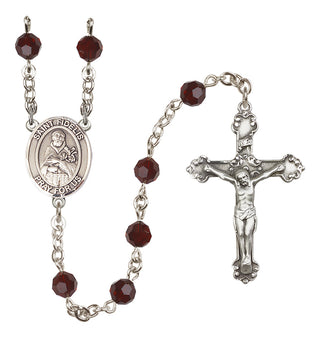 Sterling Silver 6mm Saint Fidelis  Engraved Catholic Rosaries