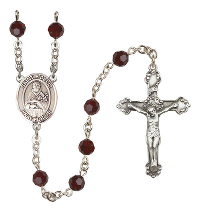 Sterling Silver 6mm St. Fidelis Rosary | Engravable