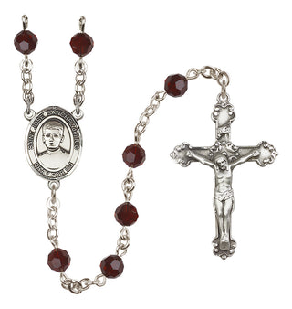 Sterling Silver 6mm Saint Jose Sanchez del Rio  Engraved Catholic Rosaries