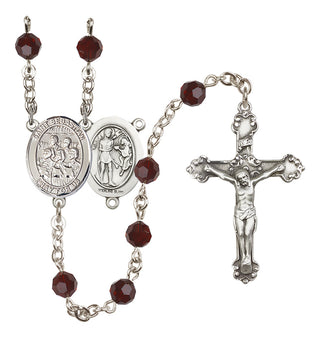 Sterling Silver 6mm Saint Sebastian / Choir Rosary