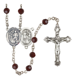 Sterling Silver 6mm Saint Sebastian/Karate Rosary