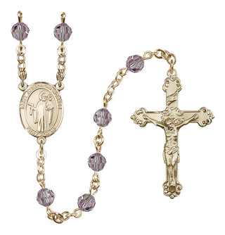 14kt Gold Filled 6mm Saint Joseph the Worker  Engraved Catholic Rosaries