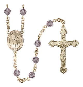 14kt Gold Filled 6mm Saint Jeanne Jugan  Engraved Catholic Rosaries