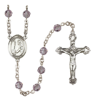 Sterling Silver 6mm Saint Dominic de Guzman  Engraved Catholic Rosaries