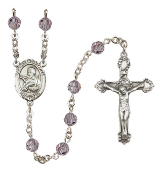 Sterling Silver 6mm Saint Francis Xavier  Engraved Catholic Rosaries