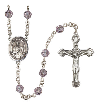 Sterling Silver 6mm San Judas  Engraved Catholic Rosaries