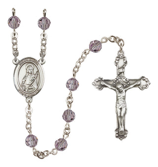 Sterling Silver 6mm Saint Lucia of Syracuse  Engraved Catholic Rosaries