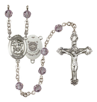 Sterling Silver 6mm Saint Michael / Coast Guard Rosary