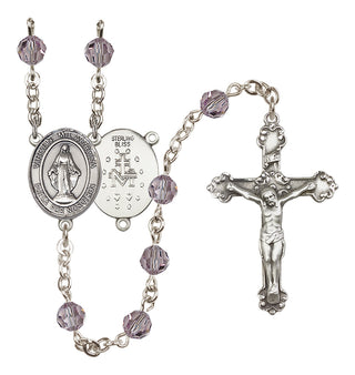 Sterling Silver 6mm Virgen Milagrosa Rosary