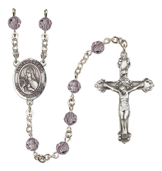 Sterling Silver 6mm Santa Teresita  Engraved Catholic Rosaries