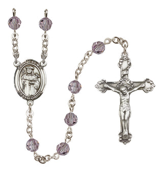 Sterling Silver 6mm Saint Casimir of Poland  Engraved Catholic Rosaries