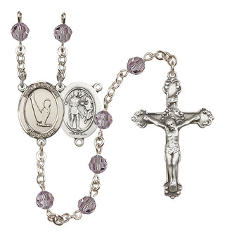 Sterling Silver 6mm Saint Sebastian/Gymnastics Rosary