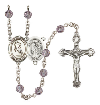 Sterling Silver 6mm Saint Sebastian / Rugby Rosary