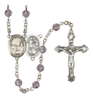 Sterling Silver 6mm Saint Sebastian / Fishing Rosary