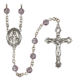 Sterling Silver 6mm Saint Nino de Atocha  Engraved Catholic Rosaries