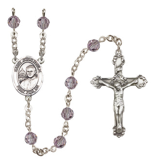 Sterling Silver 6mm Saint John Paul II Rosary