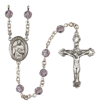 Sterling Silver 6mm Saint Placidus  Engraved Catholic Rosaries