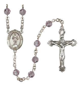 Sterling Silver 6mm Our Lady of All Nations  Engraved Catholic Rosaries