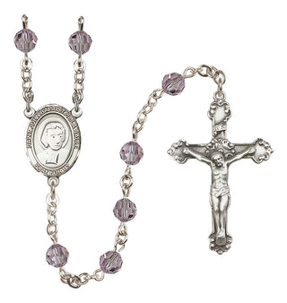 Sterling Silver 6mm Saint John Baptist de la Salle  Engraved Catholic Rosaries