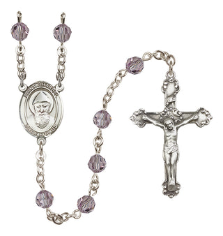 Sterling Silver 6mm Saint Sharbel  Engraved Catholic Rosaries
