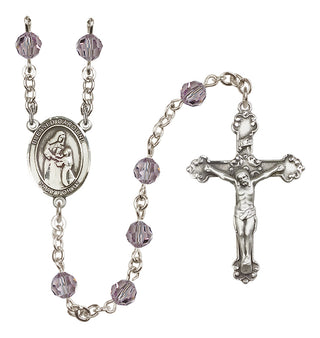 Sterling Silver 6mm Blessed Caroline Gerhardinger  Engraved Catholic Rosaries