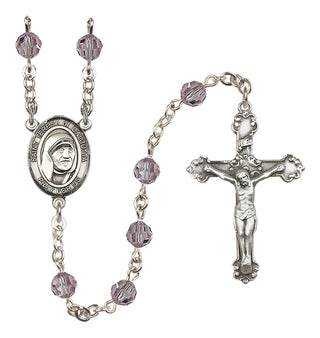 Sterling Silver 6mm Saint Teresa of Calcutta  Engraved Catholic Rosaries