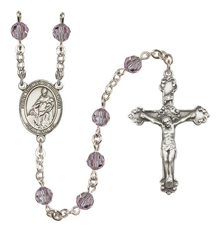 Sterling Silver 6mm Saint Thomas of Villanova  Engraved Catholic Rosaries
